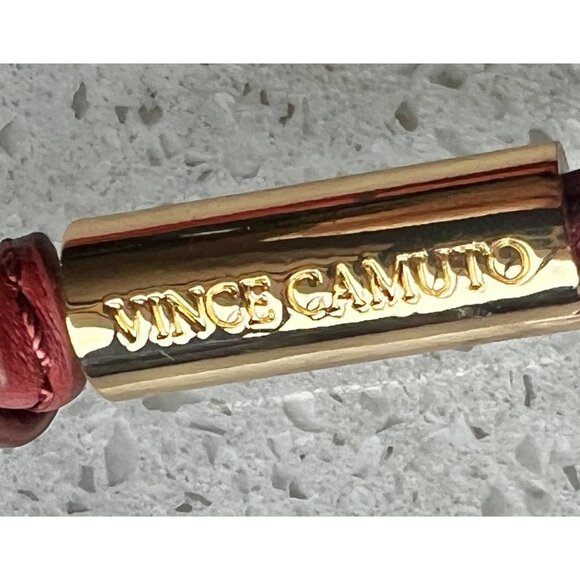 Vince Camuto Red Leather Crossbody Bag With Adjustable Strap - Picture 6 of 16